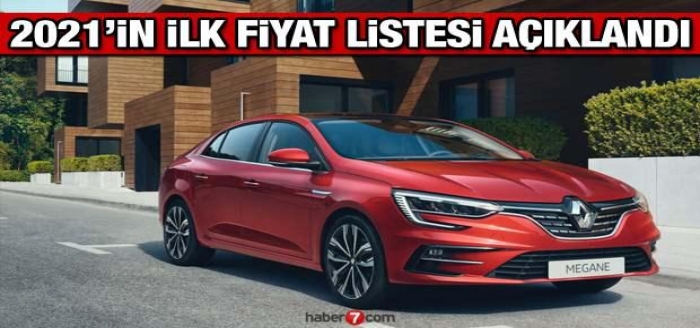 Renault 2021 yılının ilk güncel fiyat listesini açıkladı! Yeni Symbol Clio Megane fiyatları