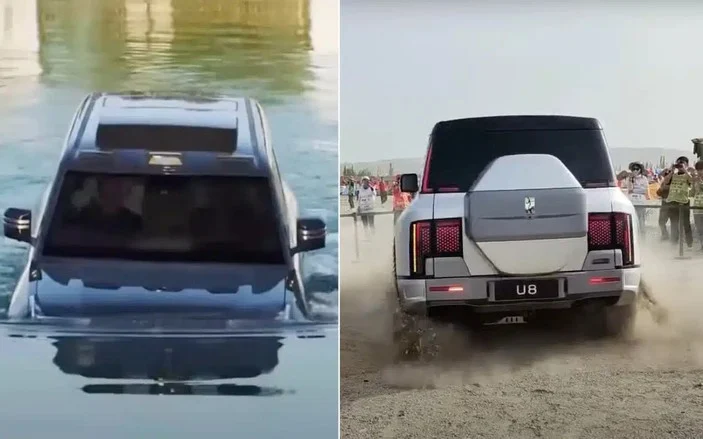 Çinlilerden 30 dakika suda yüzebilen otomobil: YangWang U8