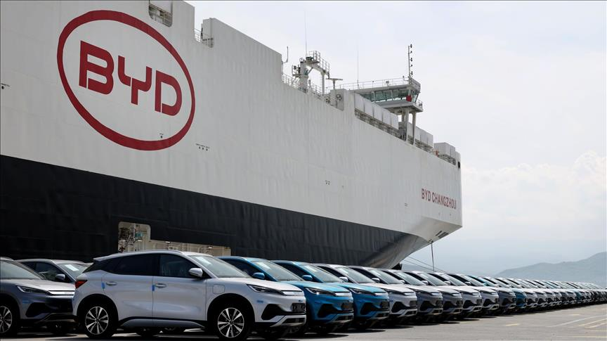 BYD'nin araç gemisi "BYD CHANGZHOU" 7 bin araçla Türkiye'ye geldi