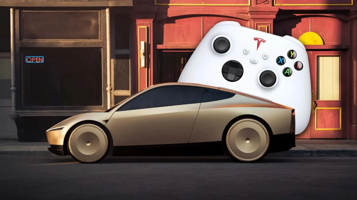 Tesla CyberCab oyun kolu ile kontrol edilebiliyor
