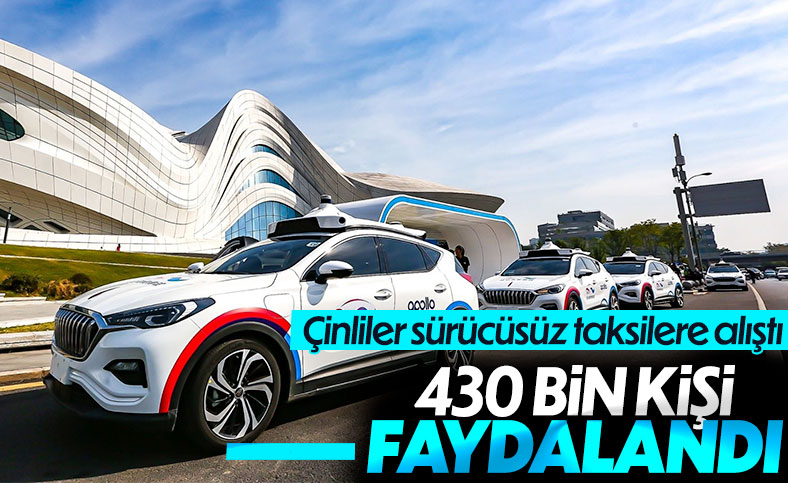 Çin'de 430 bin kişi sürücüsüz taksiyle yolculuk yaptı