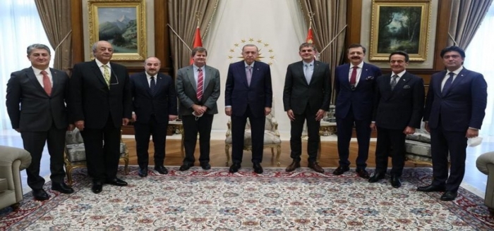 TOGG'a güç verecek ortak batarya şirketi SiRo'dan heyet, Cumhurbaşkanlığı Külliyesi'nde
