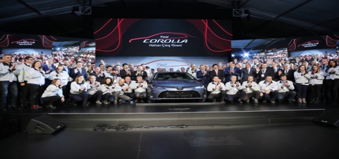 Yeni Corolla, Toyota'nın Sakarya fabrikasında hattan indi