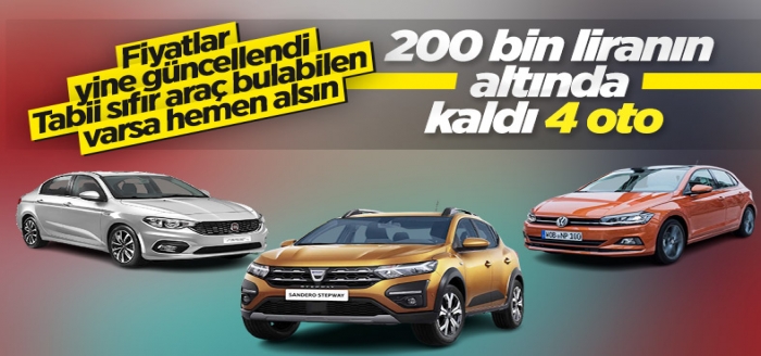 Türkiye'de satılan en ucuz sıfır otomobiller: Zamlı fiyat listesi