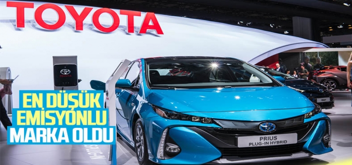 Toyota, en düşük emisyona sahip marka oldu