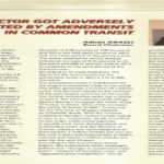 Sector Got Adversely Affected By Amendments In Common Transit