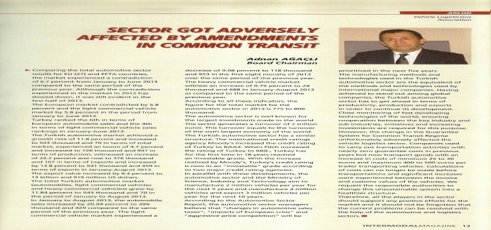 Sector got Adversely Affected by Amendments in Common Transit