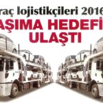 Araç Lojistikçileri 2016'Da Taşıma Hedefine Ulaştı