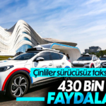 Çin'De 430 Bin Kişi Sürücüsüz Taksiyle Yolculuk Yaptı 2 Çin'De 430 Bin Kişi Sürücüsüz Taksiyle Yolculuk Yaptı