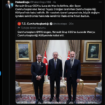 Renault Ceo’su Cumhurbaşkanlığı Sarayı’nda