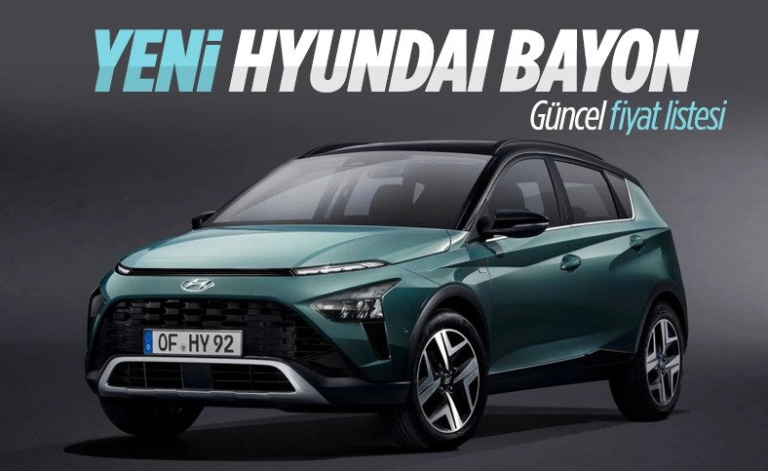 Türkiye'de üretilen Hyundai Bayon fiyat listesi ve son 4 aydaki değişim