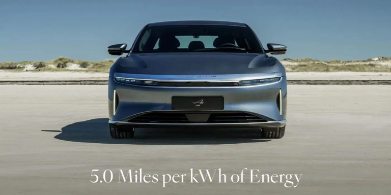 Lucid, yeni elektrikli Air Pure'ın üretilmiş en verimli otomobil olduğunu iddia ediyor
