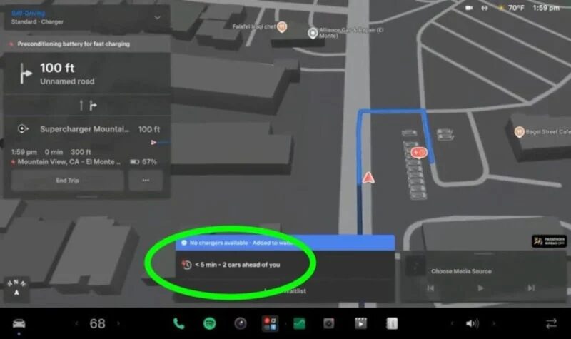 Tesla'Dan Şarj Istasyonlarındaki Yoğunluğa Ilginç Çözüm Sanal Kuyruk 1