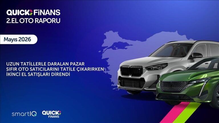 Quick Finans mayıs ayı 2. El Oto Raporu'nu yayımladı